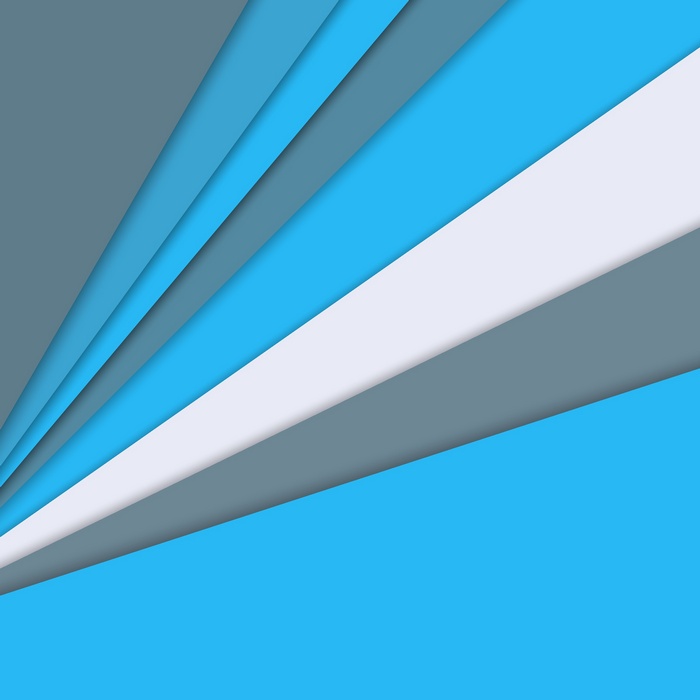 Material Design Blue and Gray Layers