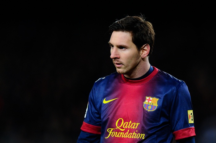 Lionel Messi in Barcelona Jersey