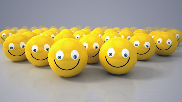Yellow Smilies 4K