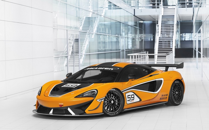 McLaren 570S GT4 race car with number 59