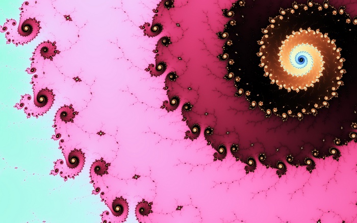4K Colorful Fractal Spiral