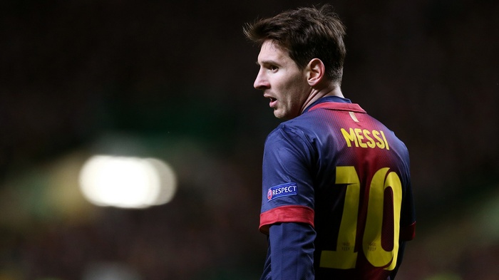 Lionel Messi of FC Barcelona
