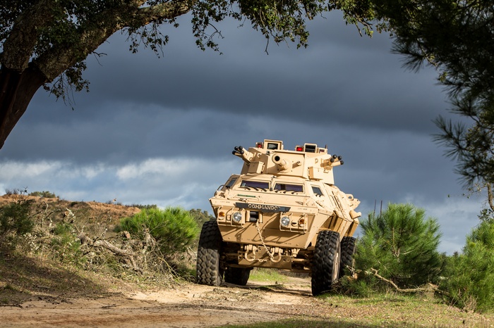 4K M1117 Armored Security Vehicle in a landscape