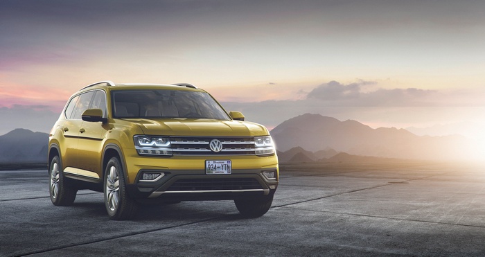 Yellow 2017 Volkswagen Atlas SUV