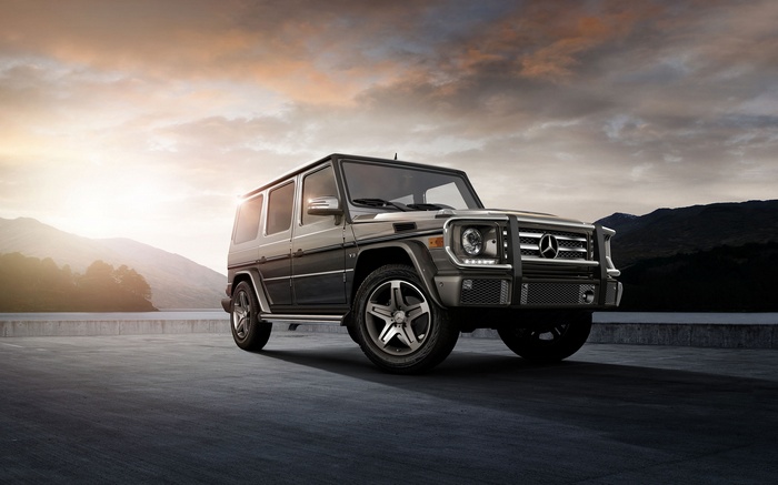 Mercedes Benz G Class SUV on a road