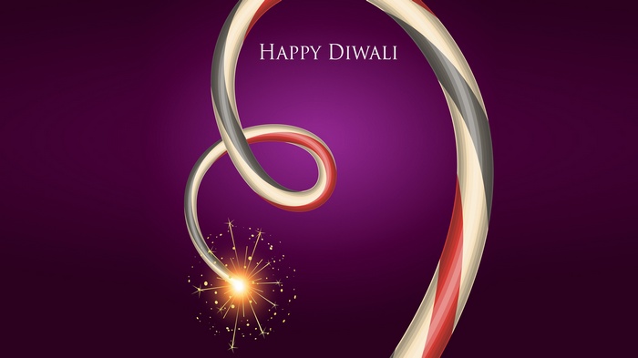 Happy Diwali Sparkler 4K