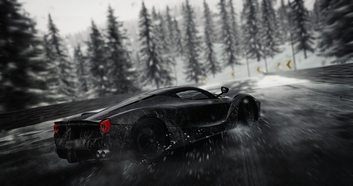 4K Rain on Ferrari in The Crew