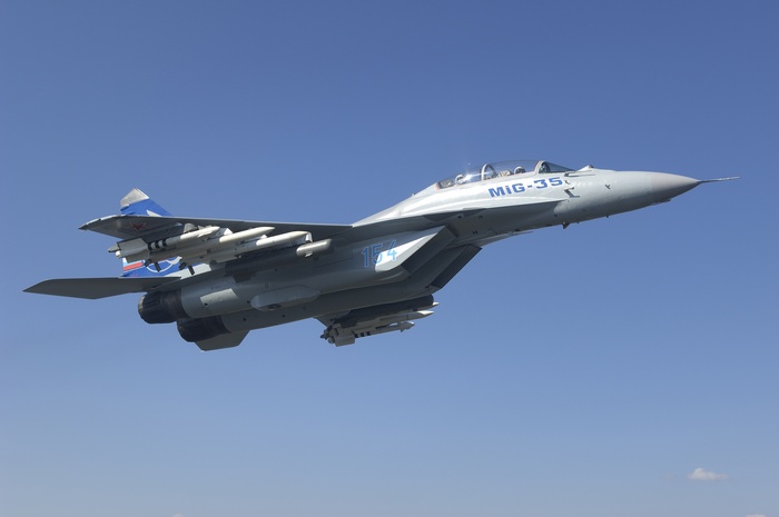 Mikoyan MiG-35 fighter jet in flight
