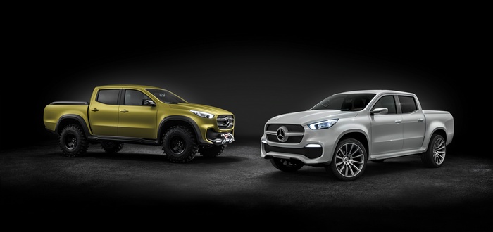 Mercedes Benz X Class Concept Pickup Trucks 4K