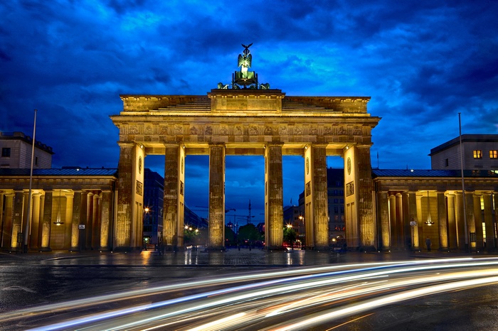 Brandenburg Gate in Berlin at Night