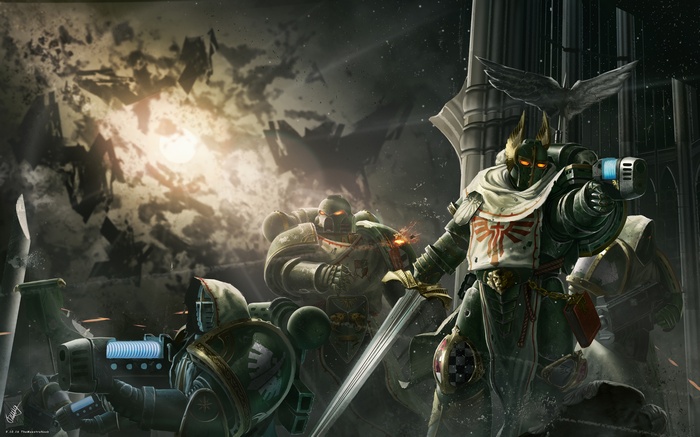 Warhammer 40K Dark Angels Artwork 4K
