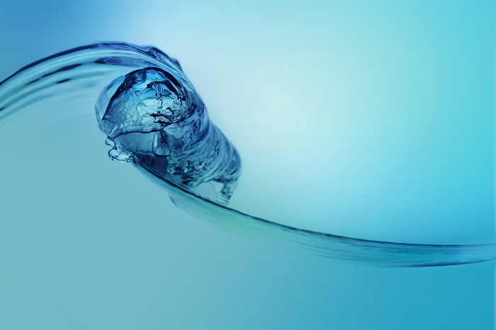 Blue liquid twist