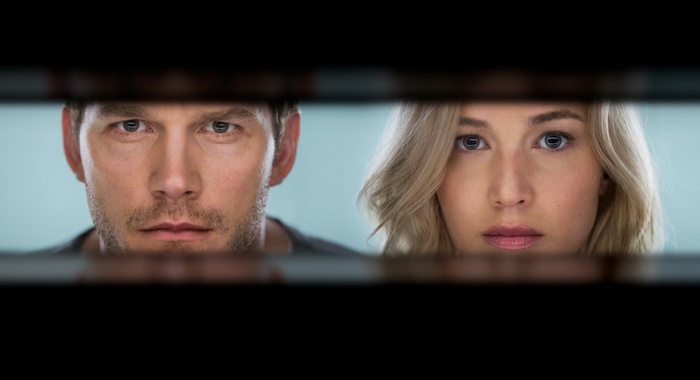 Chris Pratt and Jennifer Lawrence from Passengers 4K