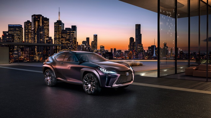 Lexus UX Concept Crossover at Dusk