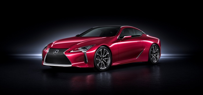 Red Lexus LC500 Coupe 4K