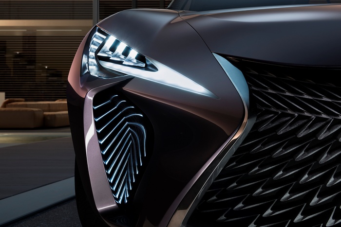Lexus UX Concept Car with LED Headlights