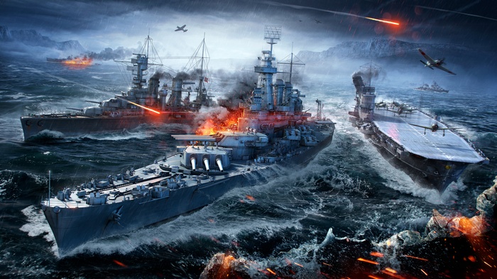 World of Warships Naval Battles 4K