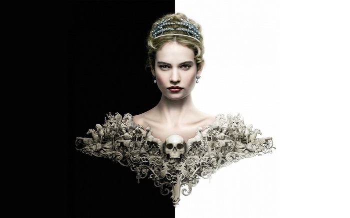 Lily James as Natasha Rostova in War & Peace