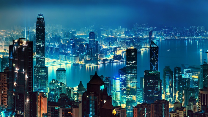 Hong Kong Skyline at Night