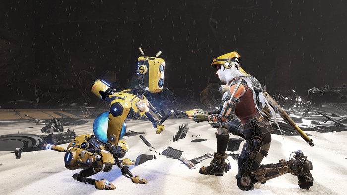Joule Adams and robot from ReCore in 4K