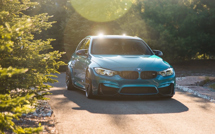 Blue BMW M3 4K