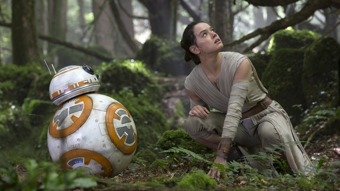Rey and BB-8 from Star Wars: The Force Awakens