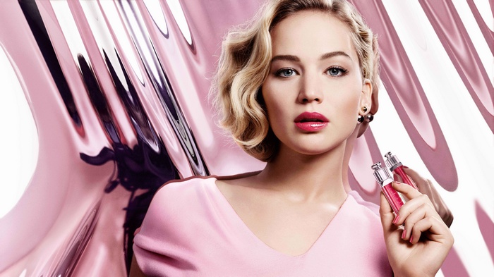 Jennifer Lawrence for Dior Addict Lipstick Campaign