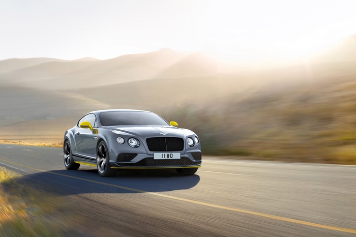 Bentley Continental GT Speed driving on a road