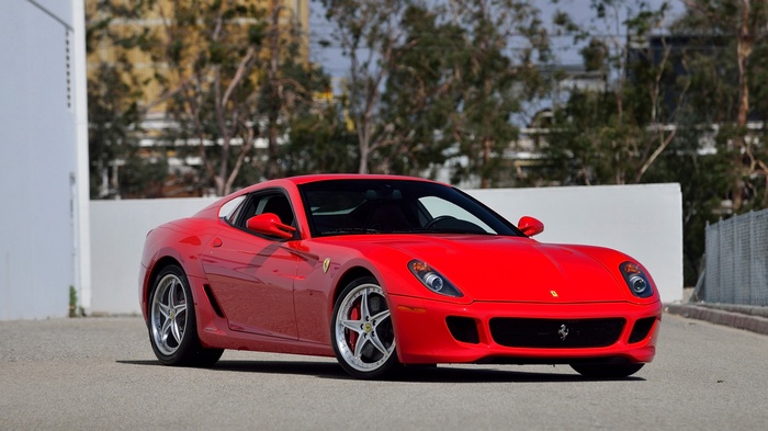 Red Ferrari 599 GTB Fiorano Sports Car