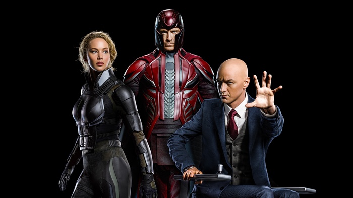 Mystique, Magneto, and Professor X from X-Men 4K