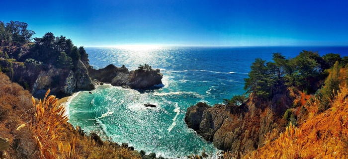 Big Sur, California, Ocean, McWay Falls, 5K