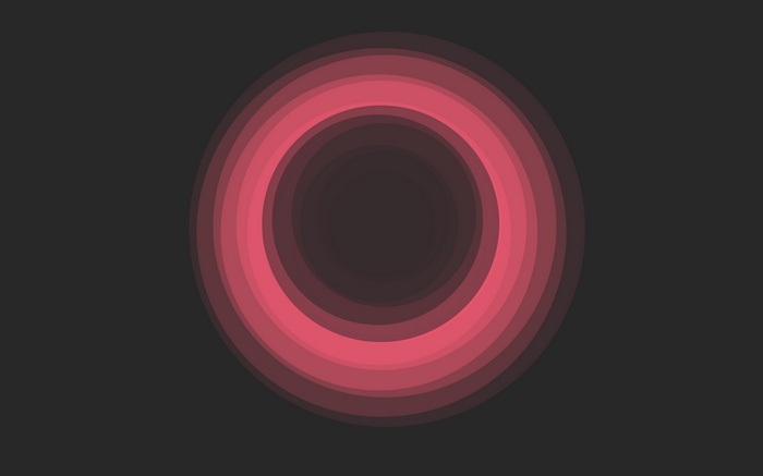 Concentric pink circles on a dark background
