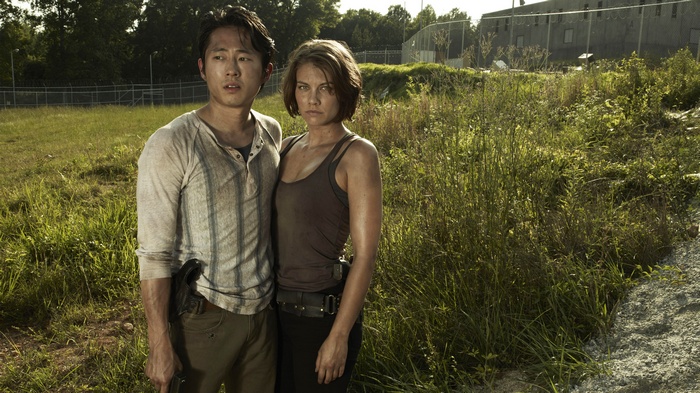Maggie and Glenn from The Walking Dead