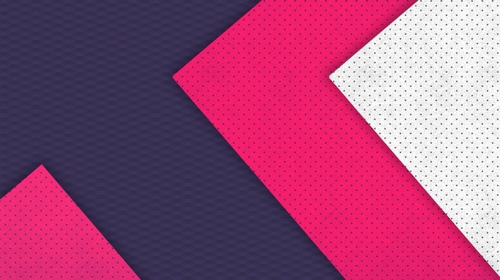 Abstract geometric background with pink and white polka dots