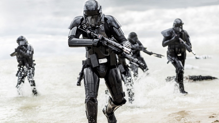 Stormtroopers from Rogue One in water