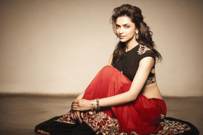 Deepika Padukone in traditional Indian attire