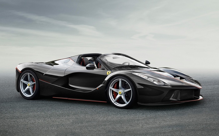 Black 2017 Ferrari LaFerrari Spider Convertible