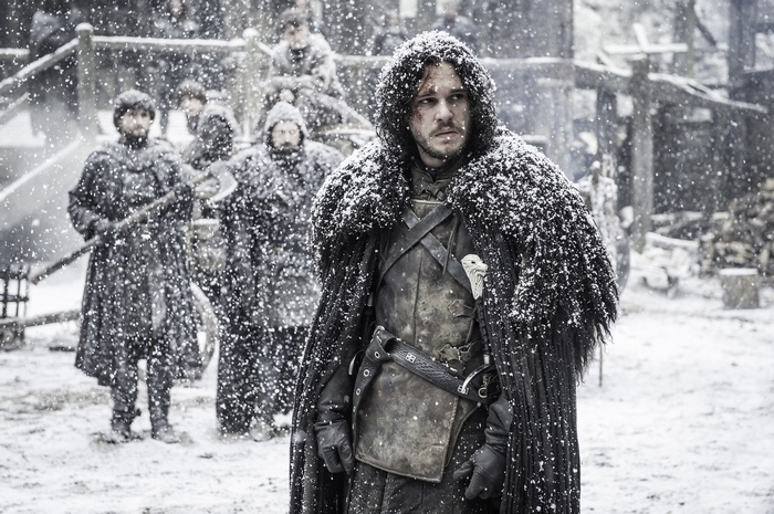 Jon Snow from Game of Thrones in Snow