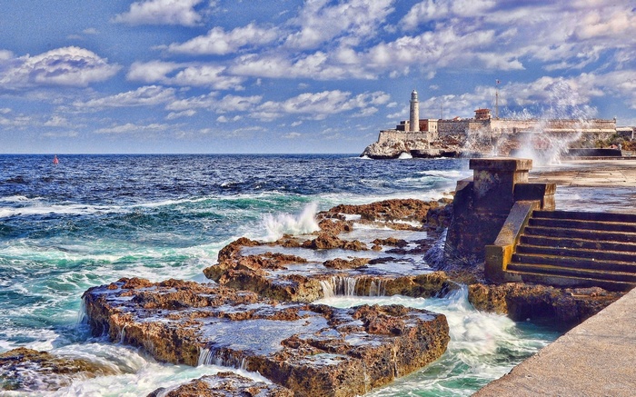El Morro Fortress and Lighthouse in Havana, Cuba