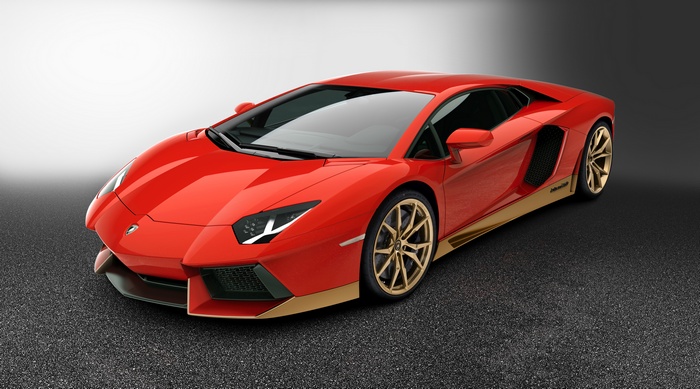 Red Lamborghini Aventador Miura Homage Special Edition 4K