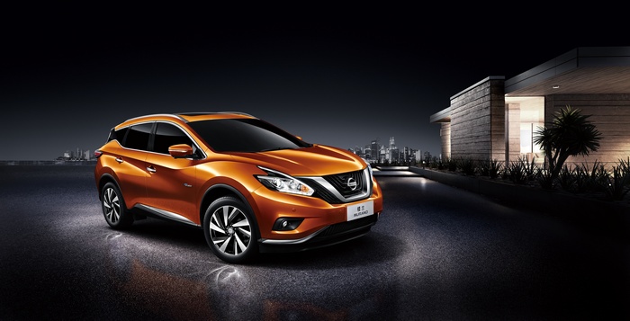 Orange Nissan Murano 2016 Crossover 4K