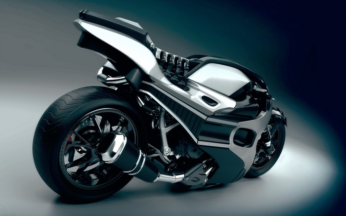 Futuristic concept sports bike