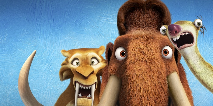 Diego, Manny, and Sid from Ice Age 4K