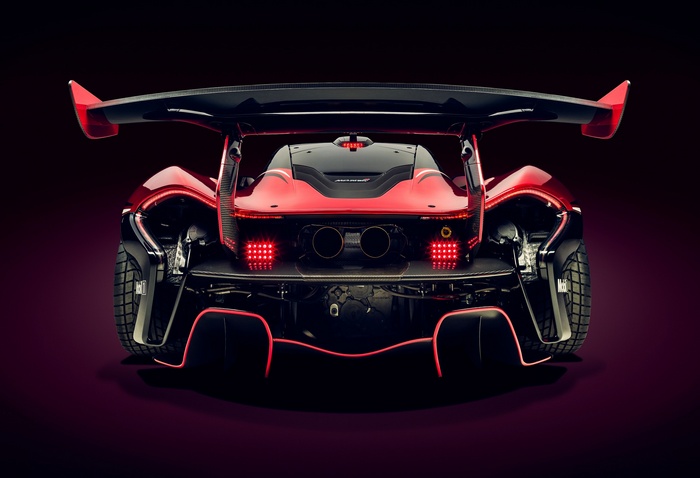 McLaren P1 GTR Rear View