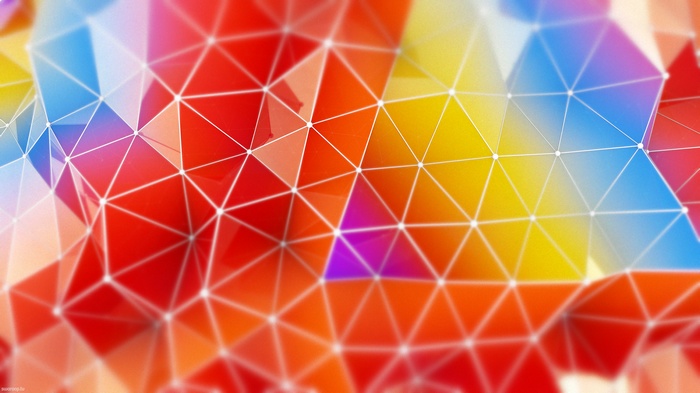 4K Abstract Colorful Triangles