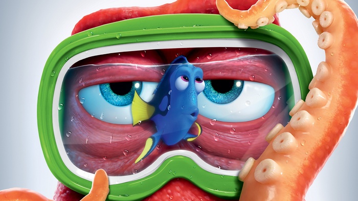 Dory and Hank the Octopus from Finding Dory 4K