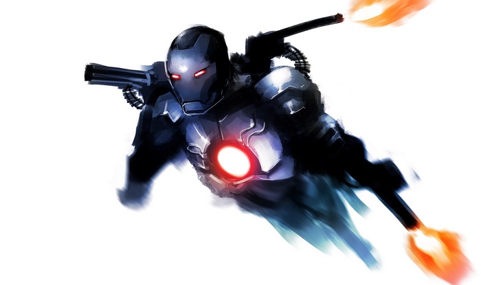 War Machine from Iron Man in 4K