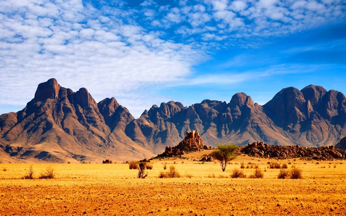 Mountains, African Savanna, Landscape