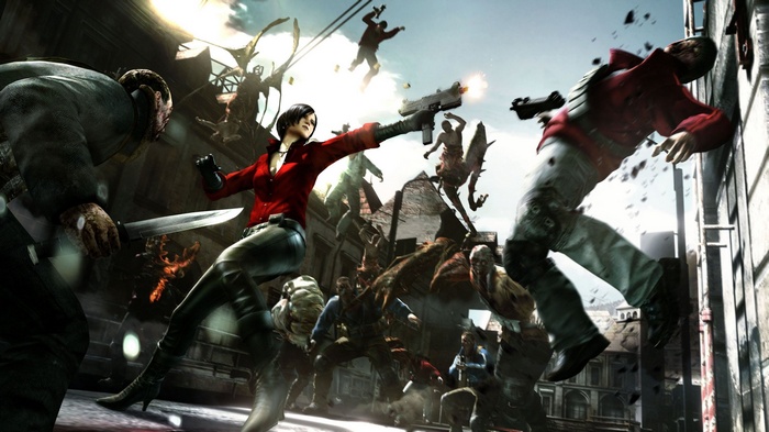 Ada Wong and Leon S. Kennedy in Resident Evil 6