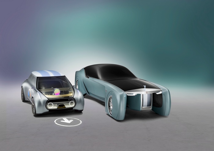 Rolls Royce Vision Next 100 and Mini 4K
